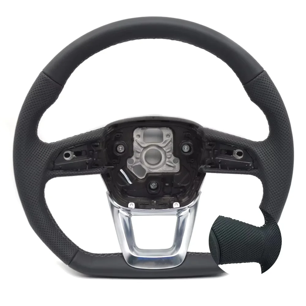 Perforated Leather Steering Wheel for Audi Q5 FY Q7 4M Q8 Multifunctional Steering Wheel image 3