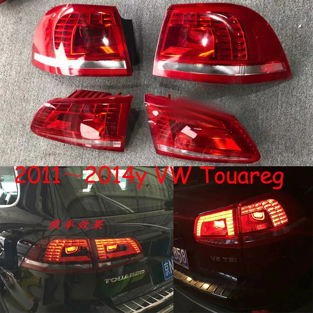 

1pcs car bumper sagitar tail light for Volkswagen Touareg taillight 2011~2014y Taillamp for VW Touareg fog lamp