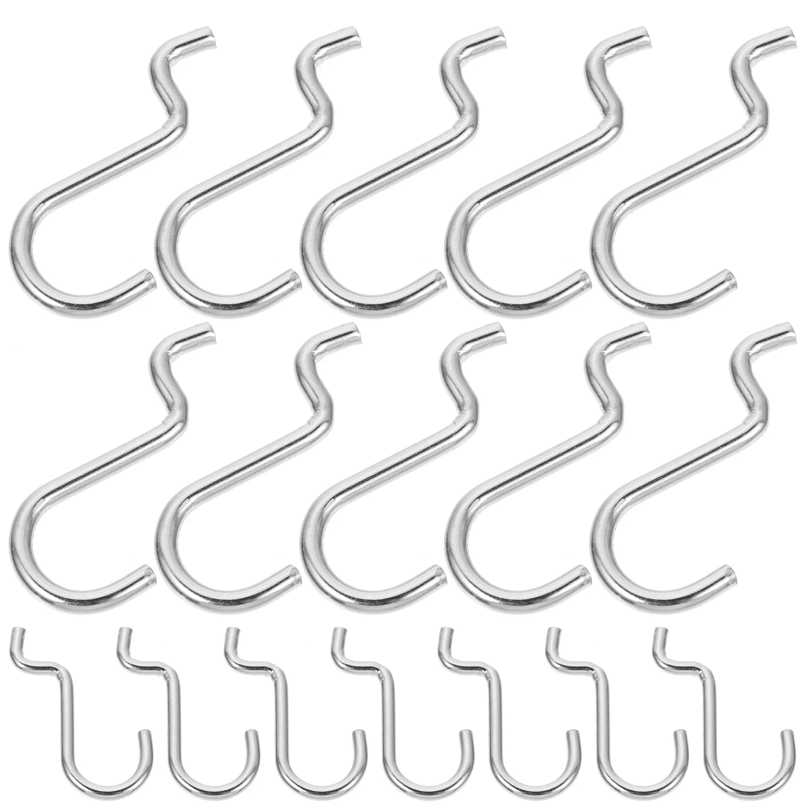 20 Pcs Double Line Peg Board Hook Slat Wall Hanging Hooks Iron Heavy Duty Hangers Metal Pegboard