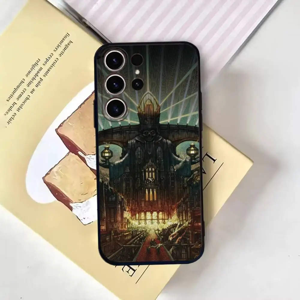 حافظة هاتف Ghost Heavy Metal Band لهاتف SamsungS25,24,21,22,23,30,Ultra,20,Plus,Fe,Lite,not,10,9,Soft Black Cover #4