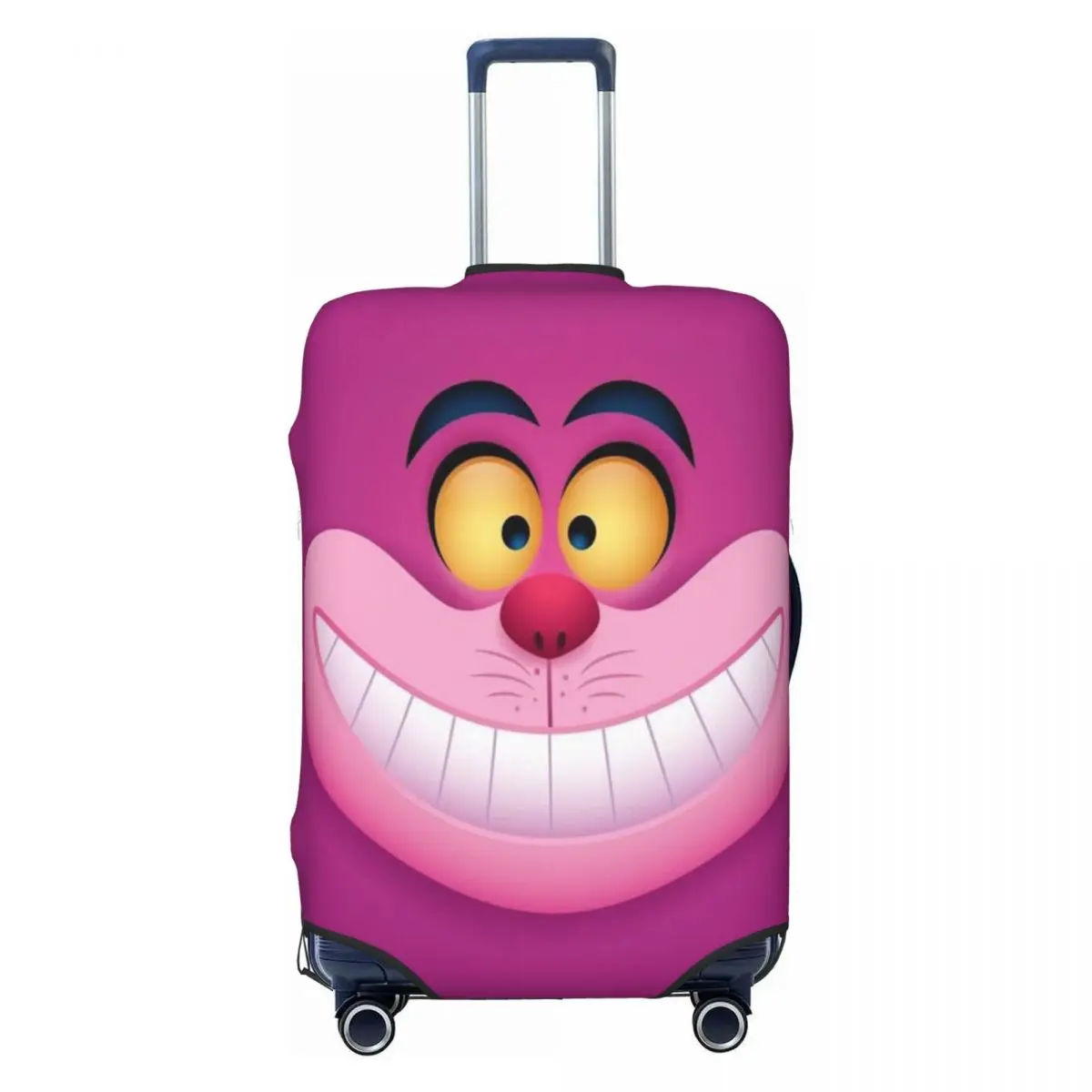 

Чехол для чемодана с изображением аниме-кошек Чеширских котов с улыбками, моющийся, защитный, подходит для чемоданов 18-32 дюйма