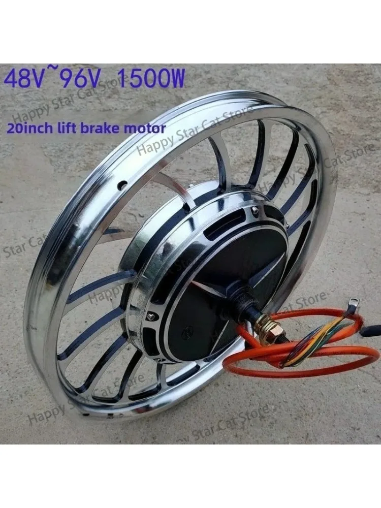 AliExpress NONE 20 inch integrated wheel electric beach bike spider car modified 1500w motor 48V60v72v high-power expansion brake