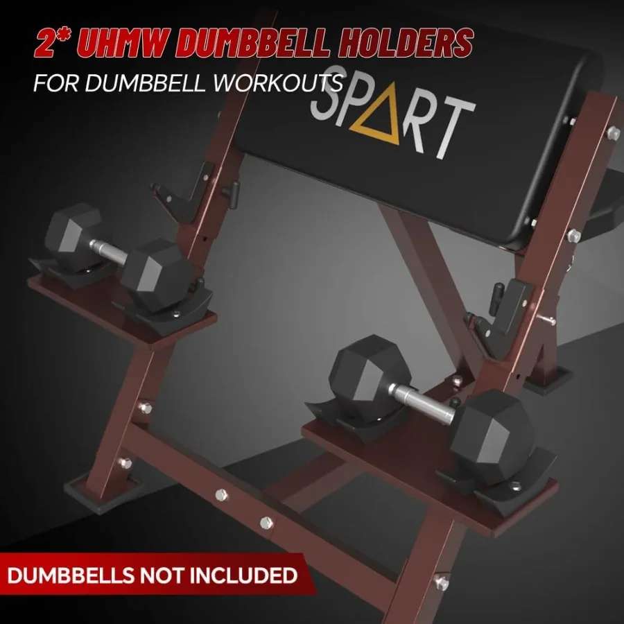 مقعد تجعيد الواعظ مع شريط تجعيد EZ ومجموعة أطباق وزن 90 رطل، ذراع جالس معزول، دمبل الحديد، محطة العضلة ذات الرأسين، حليقة ذات الرأسين #6