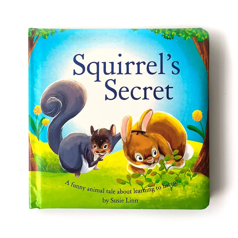 

Board book printing Squirrels secret Baby bedtime story Animals kindergarten Education books