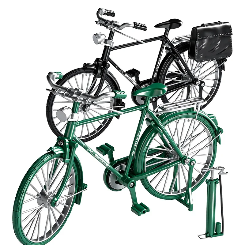 DIY Assembled Bicycle Model Ornament Mini Handcraft Bike Building Kit Decorative Desk Display Figurine Toy Gift For Collection view 5