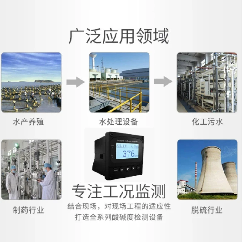 Industrial online conductivity meter, water quality EC detector, high-precision conductivity meter TDS conductivity electrode