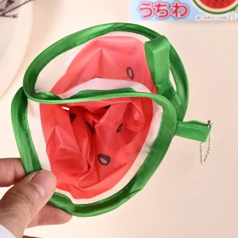 @*Foldable Round Handheld Fan Cute Cartoon Design Portable Mini Cooling Fan for Summer Travel Camping Hiking Backpacking