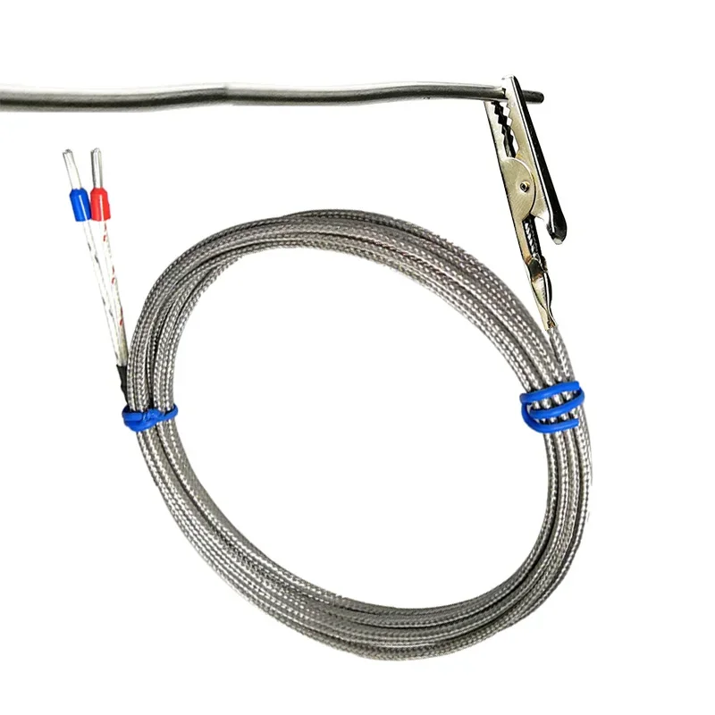 

K-type crocodile clamp thermocouple clamp type thermocouple K-type temperature sensor temperature control probe