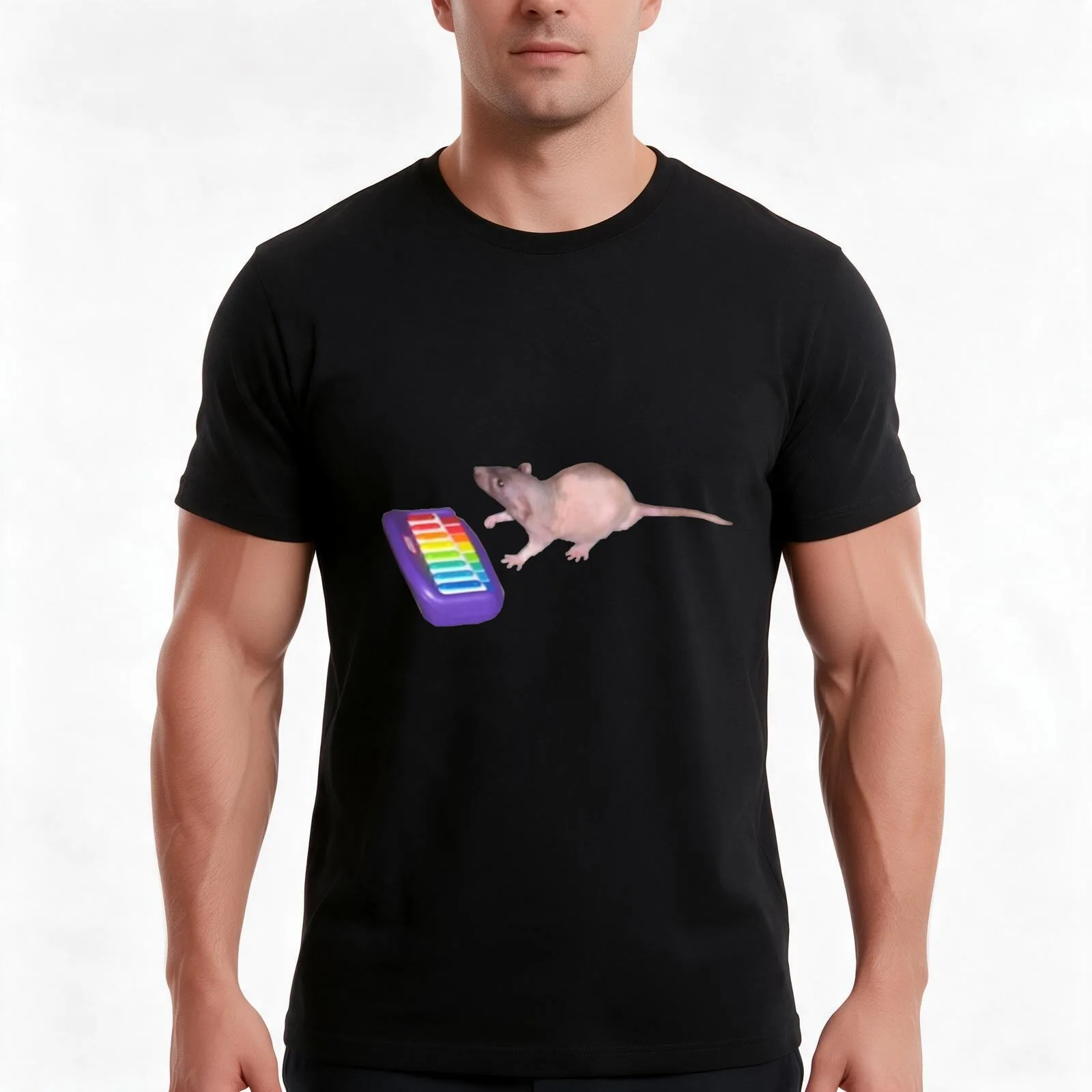 neil banging out the tunes T-Shirt, Summer Casual Cotton Tee, Oversized Streetwear Tops, Vintage Graphic Print, Unisex Men Women
