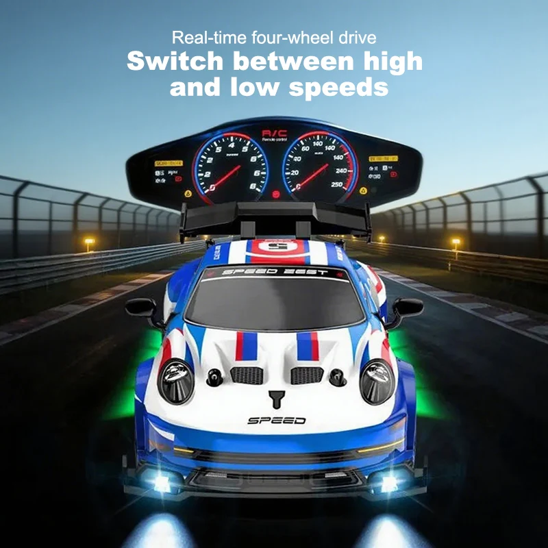 1/24 Scale Remote Control Drift Car 4WD Racing Vehicle High Speed LED Lights Kids Toys Multiplayer Game Gifts For Boys - view 4