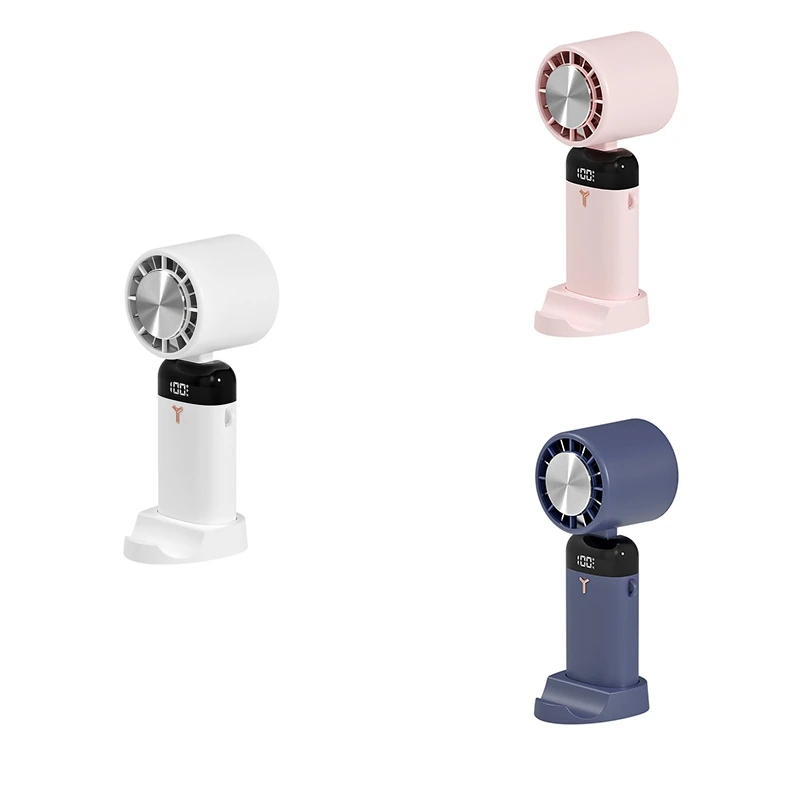 3600Mah Mini Handheld Fan Portable Semiconductor Refrigeration Cooling Desktop Fan Folding Hanging Neck Air Cooler