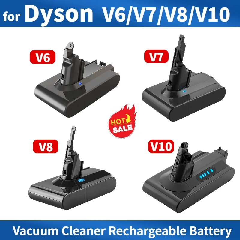 

21.6V Vacuum Cleaner Rechargeable Battery for Dyson V6 V7 V8 V10 Series SV07 SV09 SV10 SV11 SV12 DC34 Absolute Fluffy Animal Pro