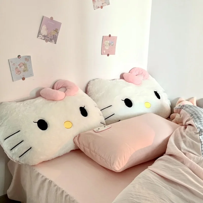 

Sanrio Cuddly Hello Kitty Back Cushion Big Size Hello Kitty Pillow Sofa Bed Bay Window Home Decor Pillow Hug Plushies Xmas Gift