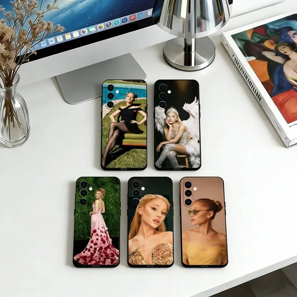 A-Arianas   Phone Case Black Silicone Soft For Samsung Galaxy A73,A72,A71,A70,A53,A52,A51