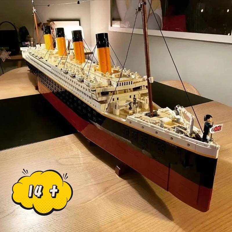 MINISO 9090 Stuks Titanic 10294 Cruiseboot Schip Model Speelgoed Volwassenen Kinderen Kerstcadeaus-Niet Compatibel met Legoed