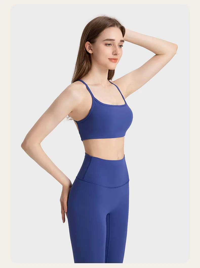 

Women Top Cross Strap Sports Bra Thin Push Up Sport Bra Yoga Gym Crop Top Brassiere Fitness Tube Top Breathable Beauty Back Bras