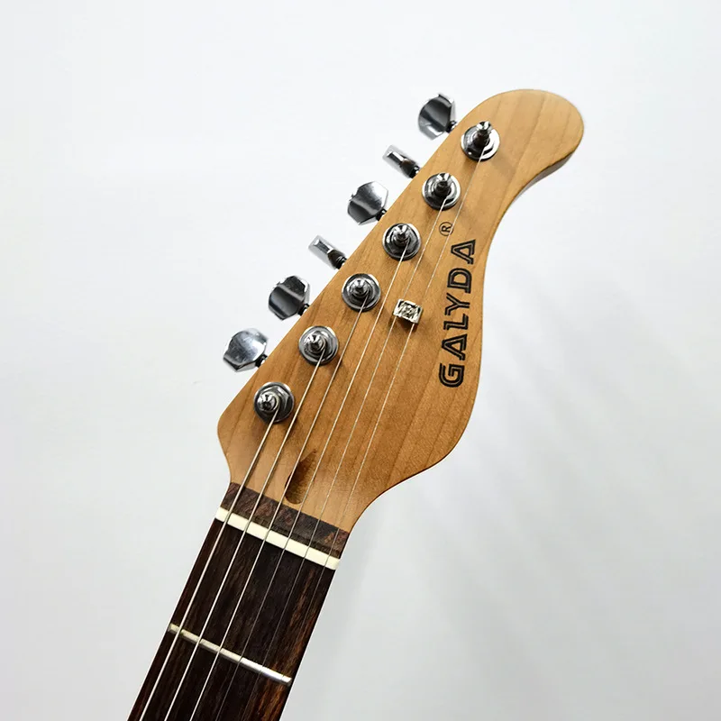 Electric Guitar ST Carbonized Maple Neck Poplar Body High Value Entry Solid Wood
