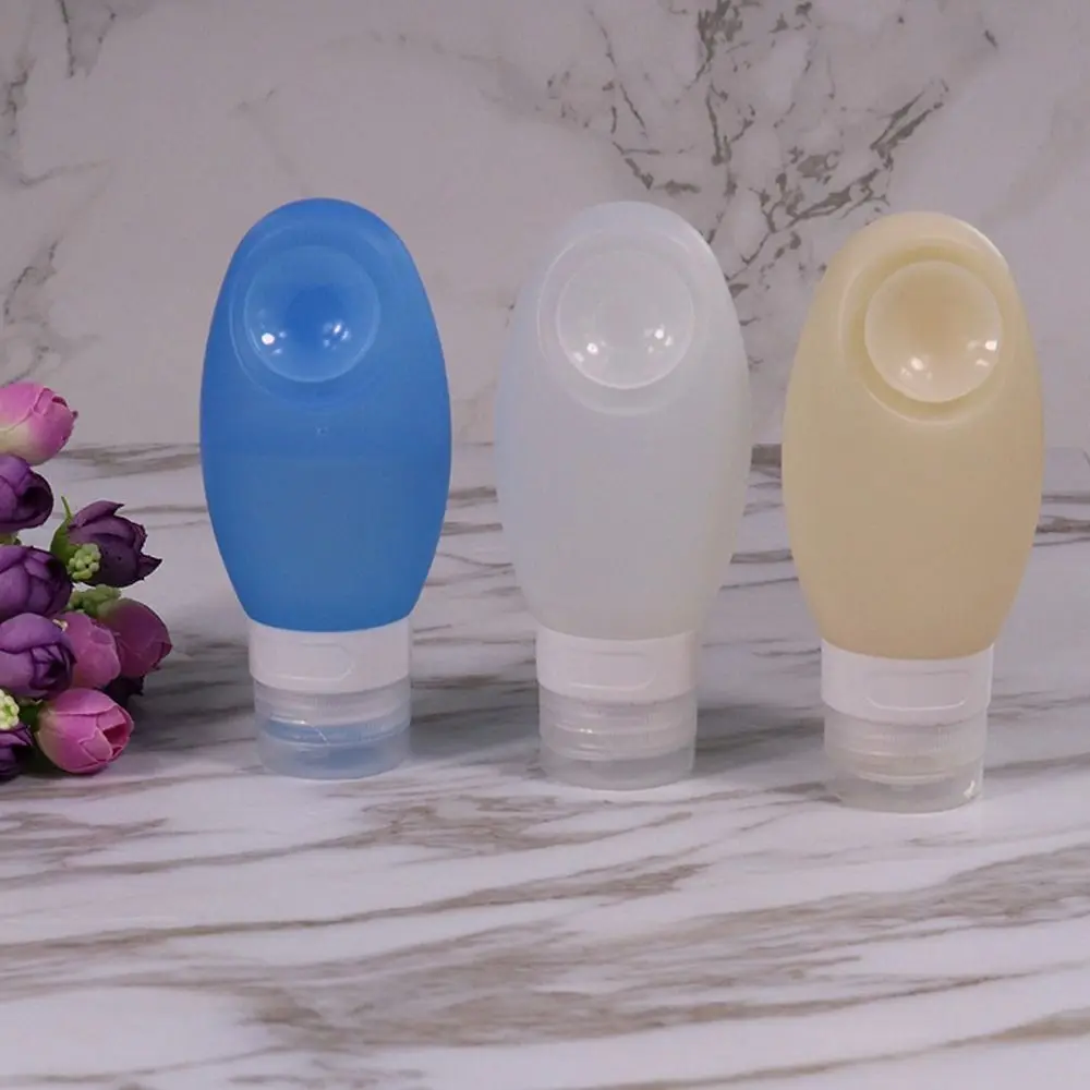 Silicone Refillable Bottles New 100ml with Suction Cups Squeeze Container Portable Lotion Packing Travel Accessories