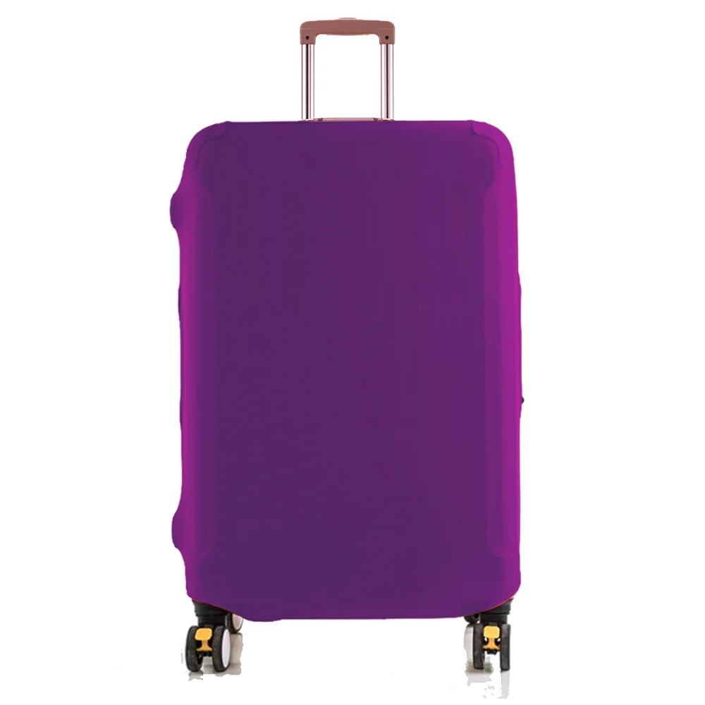 Elastic Poeira Capa para Bagagem de Viagem, Trolley Caso Protetor, Texto Imprimir Mala, Purple Mala Cobre, Capas de Bagagem, 18 \