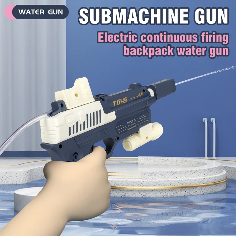 Glock Electric Water Gun Automatic Induction Water Absorbing Summer High-Tech Burst Water Gun Beach Outdoor Water Fight Toy Gift