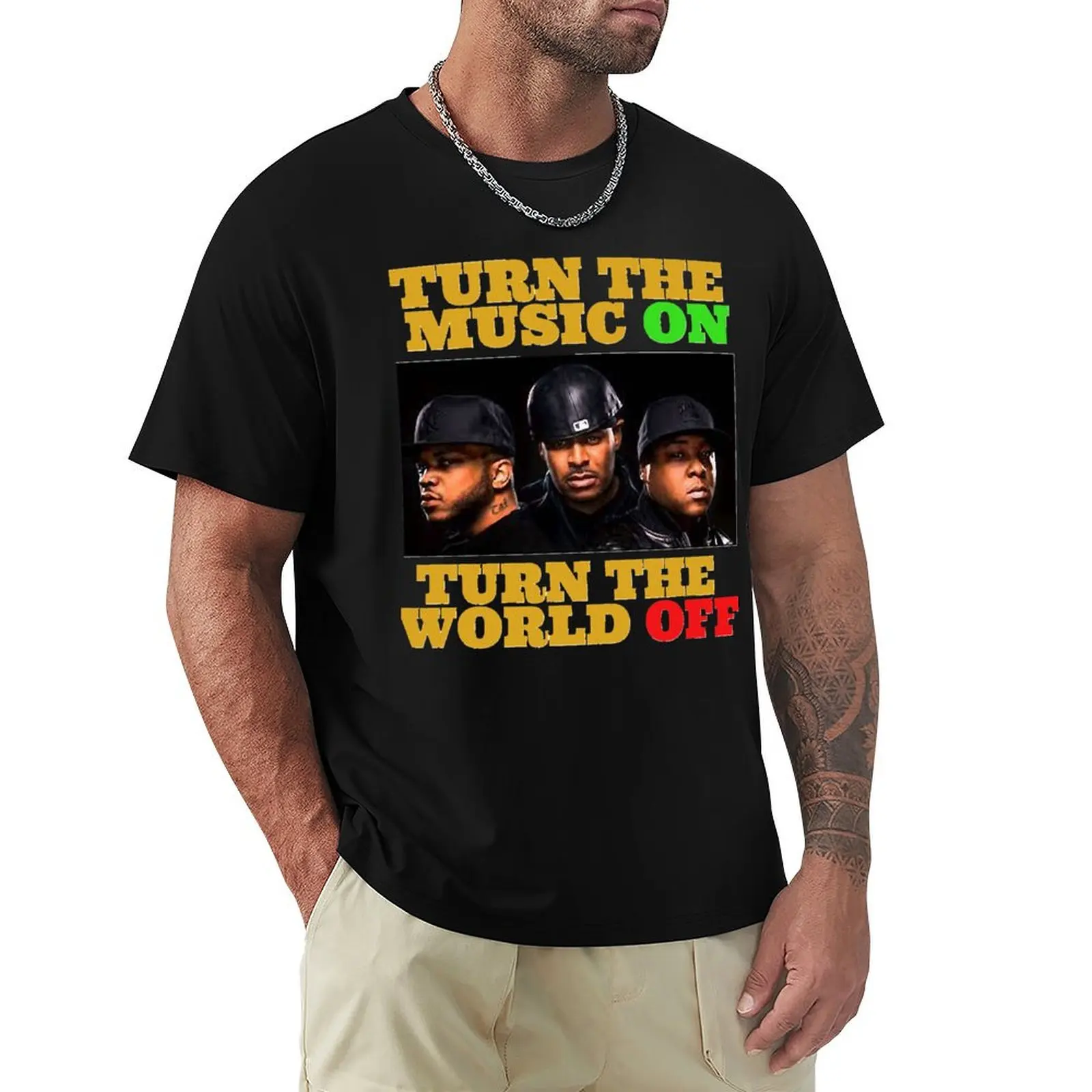 Regalo Especial: Camiseta Deportiva Transpirable de Manga Corta The Lox Hip Hop - Turn The Music Onstyles Sheek Louch