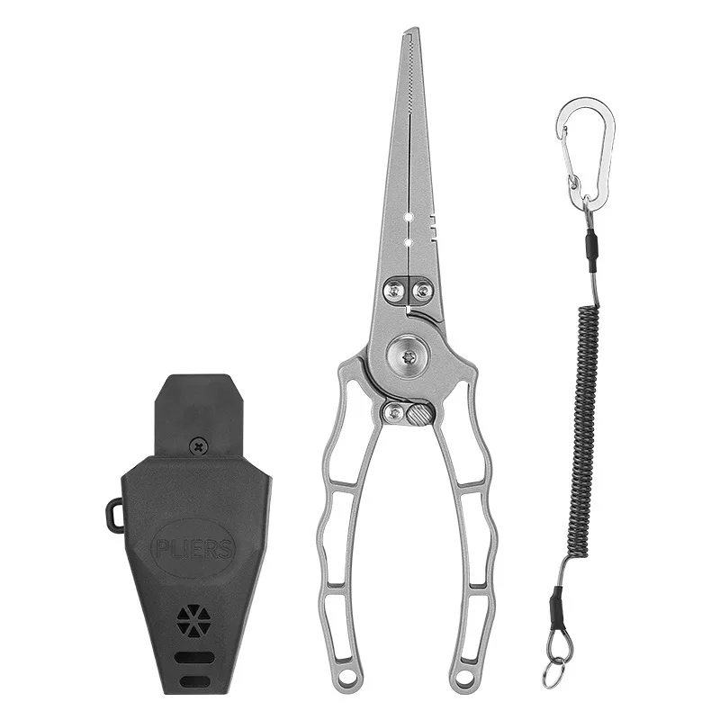 Stainless Steel Die-casting Luya Pliers Anti-rust Sea Fishing Open Ring Fishing Pliers Hook Cutting Fishing Line Luya Pliers