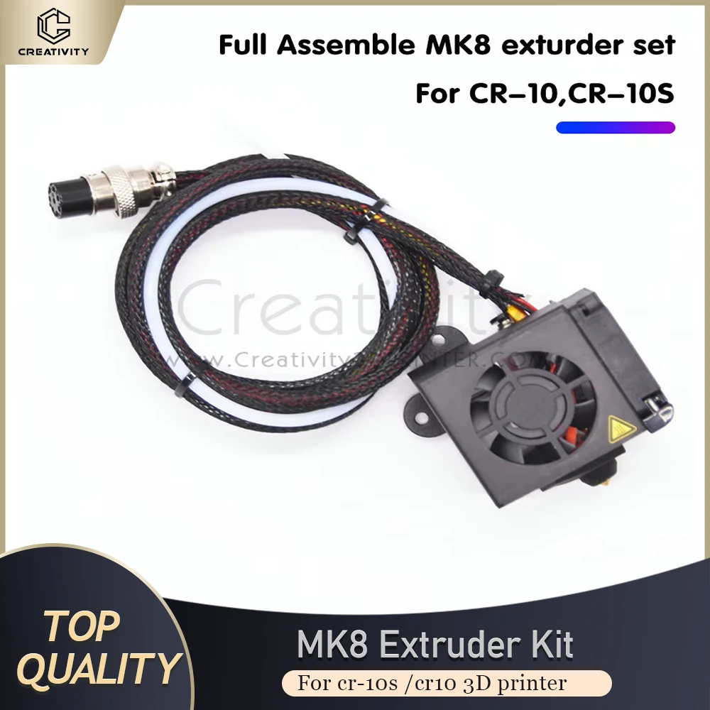 Kit de boquilla Hotend extrusora Creativity MK8, montaje completo con ventilador Turbo 4010 de 12V para Ender-3/5/Pro CR-10