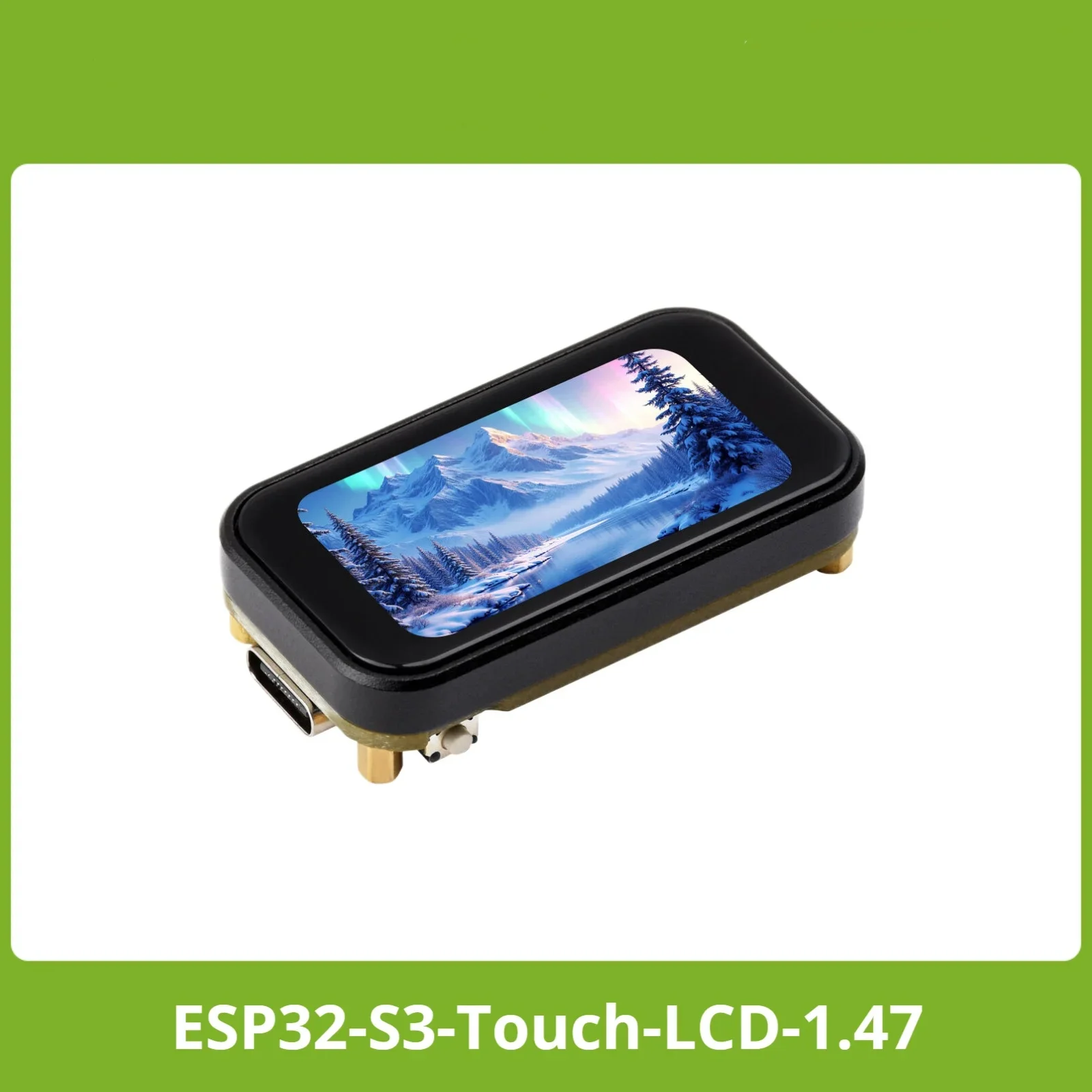 Waveshare ESP32-S3 1.47inch Touch Display Development Board, 172×320, 262K Display Color 240MHz LX7 Dual-core Processor