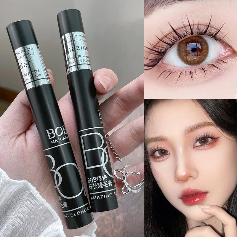 Preto grosso olho preto alongado impermeável à prova de suor longa duração rímel configuração creme festa encaracolado grosso volume cílios