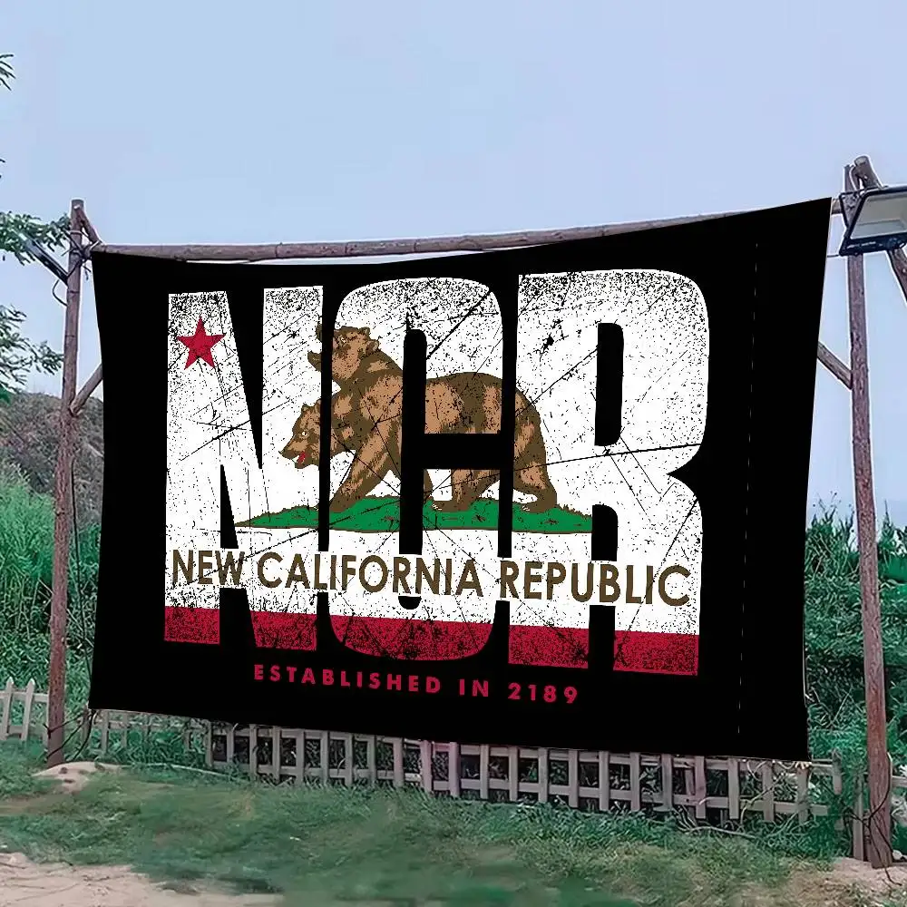 Banderas de la Nueva República de California para Festivales, Cumpleaños, Fiestas, Actividades al Aire Libre, Decoraciones de Fondo para Interiores y Exteriores
