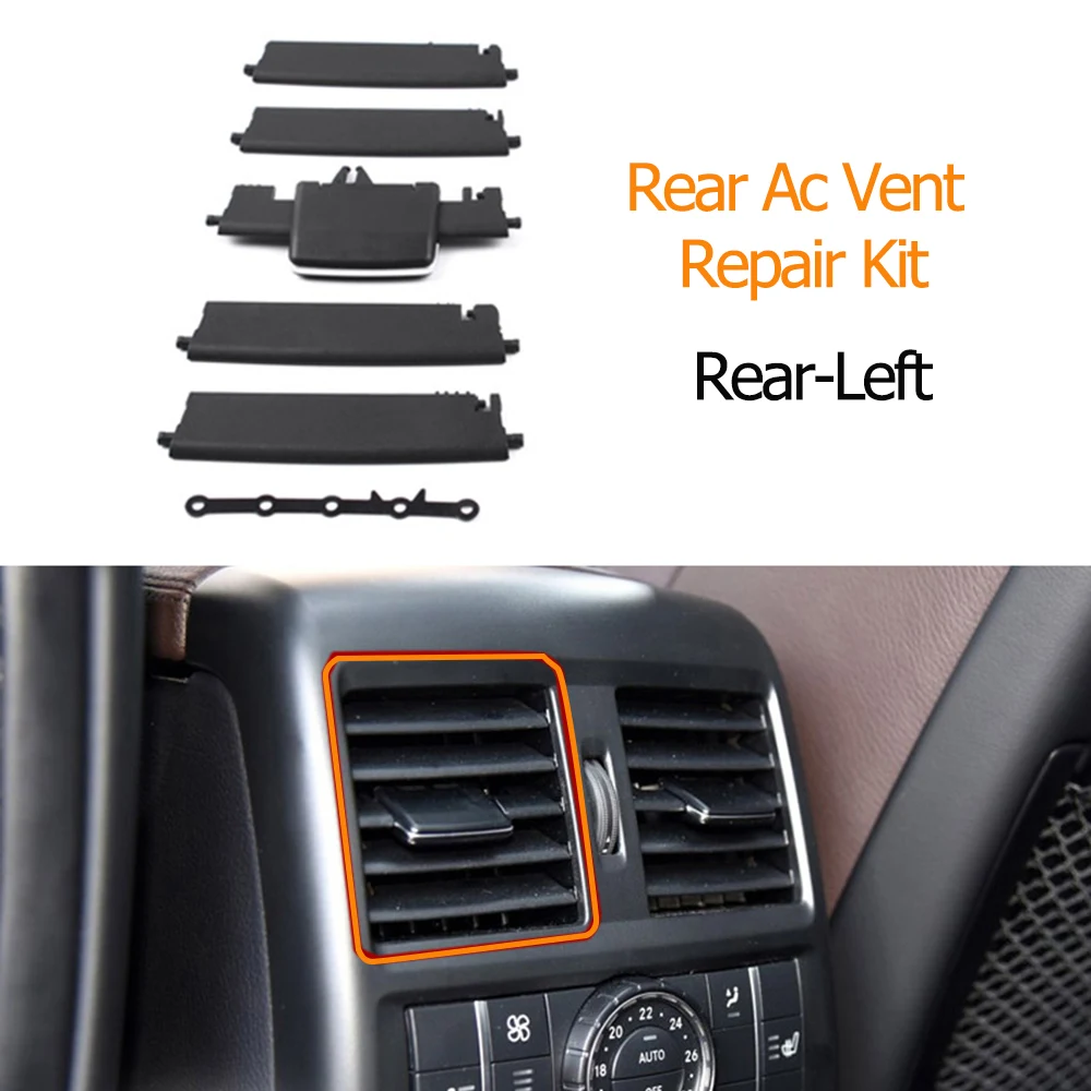 Rear Air Conditioner Back Ac Vent Grille Outlet Tab Clip Slider Repair Kit For Mercedes Benz M GL ML GLE GLS W166 W292 2011-2018