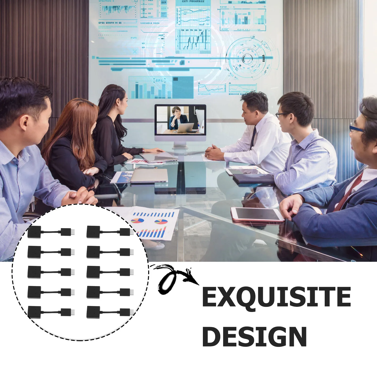 

10pcs 19+1 Standard 2.0 4K Extension Cable Male To Female 10Cm Gold-Plated Connectors Pvc Jacketed Corrosion Resistant High