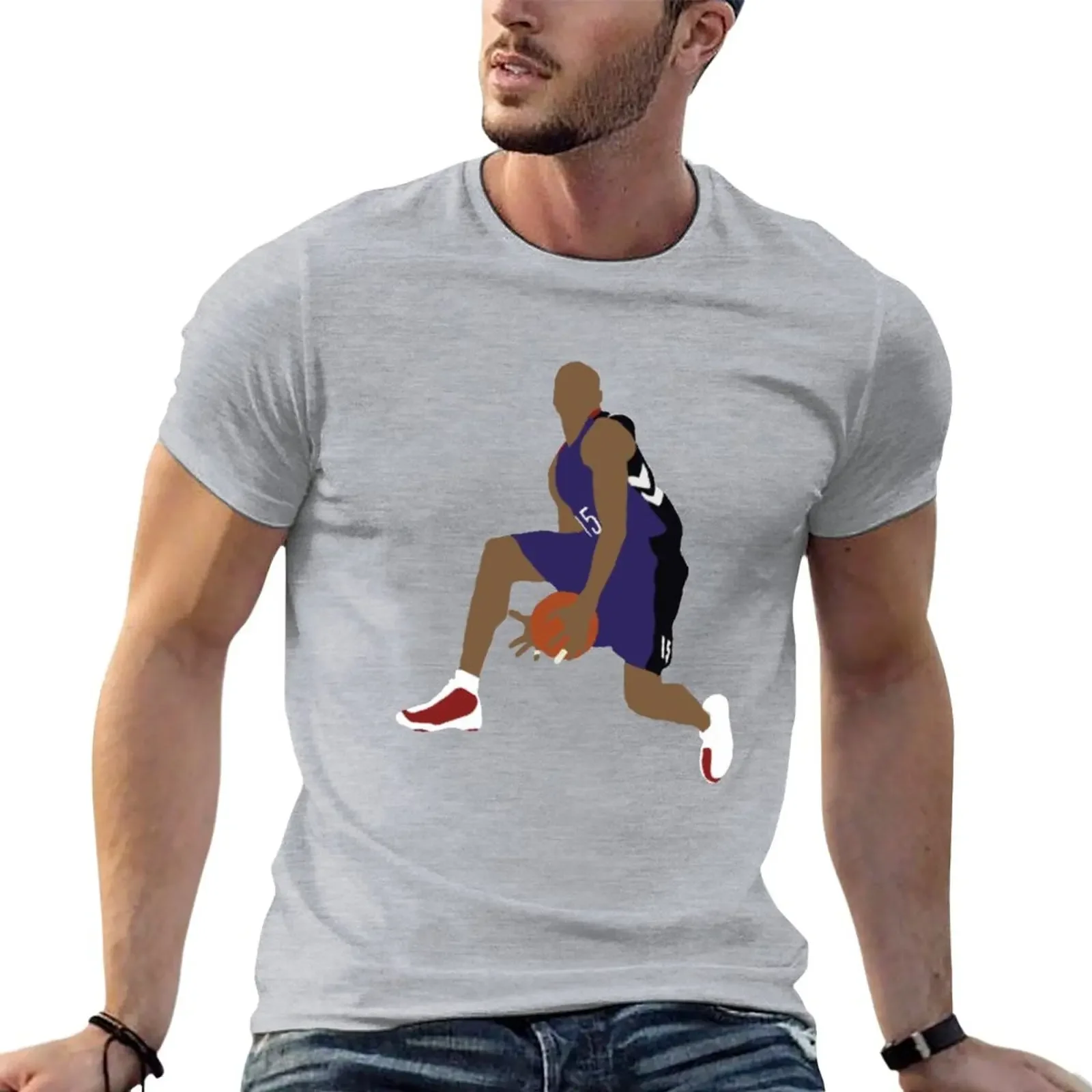 Vince Carter Between The Legs T-Shirt anime clothes summer tops kawaii clothes slim fit t shirts for men