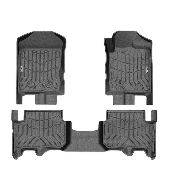 Ford Everest 2015-2020 Waterproof 3D TPE Floor Mats Pvc Full Set Car Floor Mats Single Color With No Pattern 3pcs