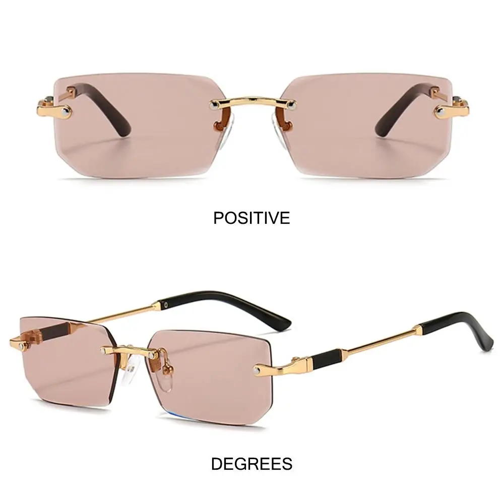 Uv400 randlose rechteckige sonnenbrille mode y2k rahmenlose sonnenbrille für frauen und männer – Detail 20
