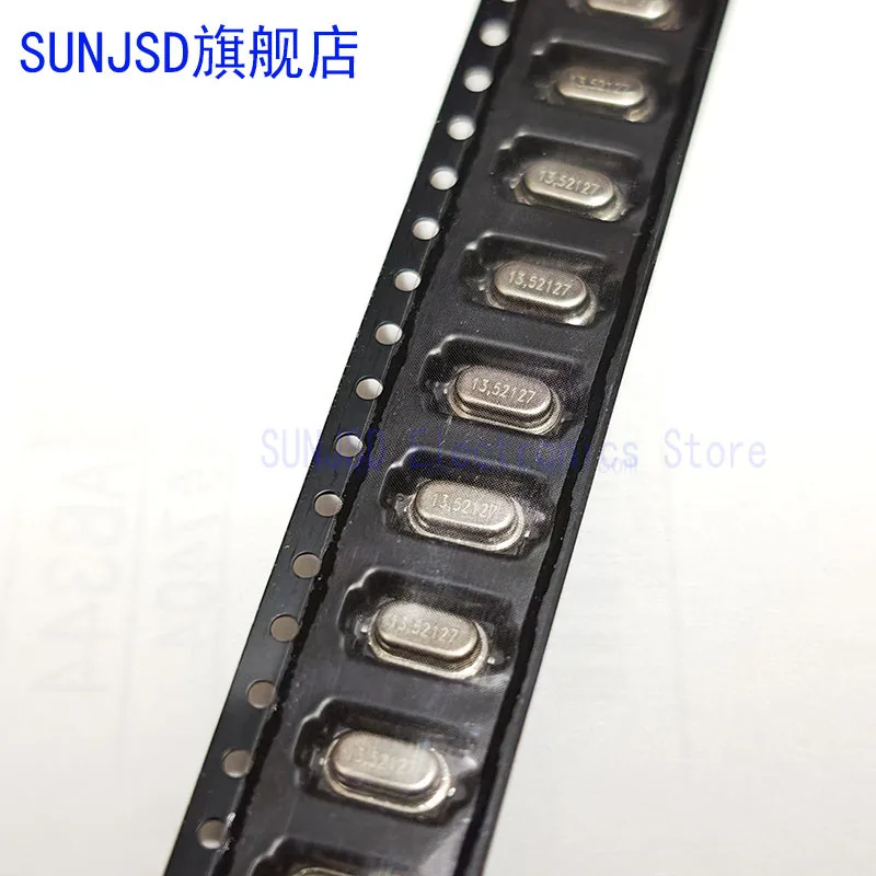 10PCS Mini 13.52127MHz Crystal Oscillator Passive 2PIN HC-M49SMD SUNJSD Quartz Oscilador for Electronic Components Market