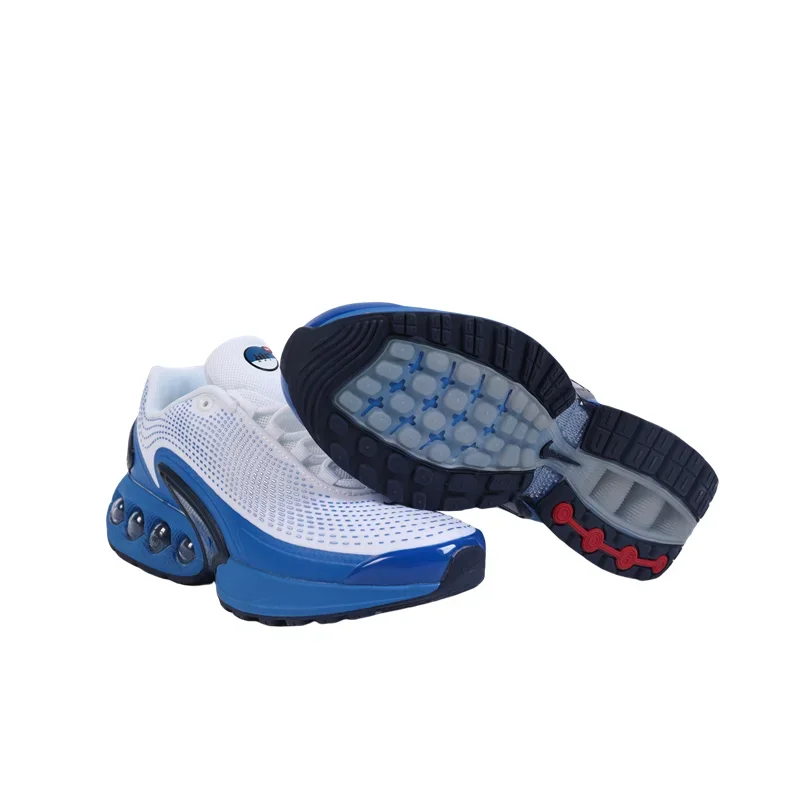 ナイキ エア マックス DN 男性女性ホワイト ブルー滑り止めエア クッション メッシュ通気性ロートップ アスレチック カジュアル ランニング シューズ DV3337-102