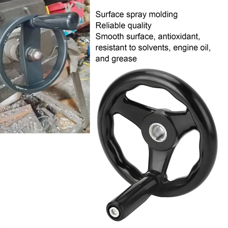 N96R Round Handwheel 16 X 160MM Lathe Hand Wheel Universal For Milling Machines Grinders