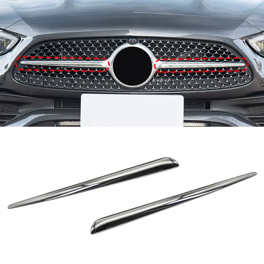 

For Mercedes W206 Car Front Bumper Grille Decorative Strip Electroplating Strip Bright Strip For Benz Class C180 C200 C260 C300