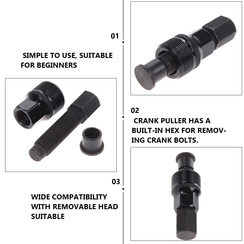 

2pcs Crankset Removal Tool Arm Remover Bottom Bracket Extractor Kit Puller Tools Bike Repair Universal Design Square Taper
