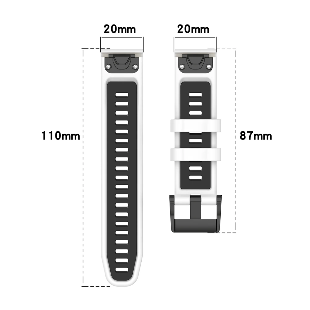 Pasek 20/22/26MM do zegarka Garmin fenix 7 pro / 7X pro / 7S pro dla Garmin Epix Pro szybka wymiana pasek silikonowy