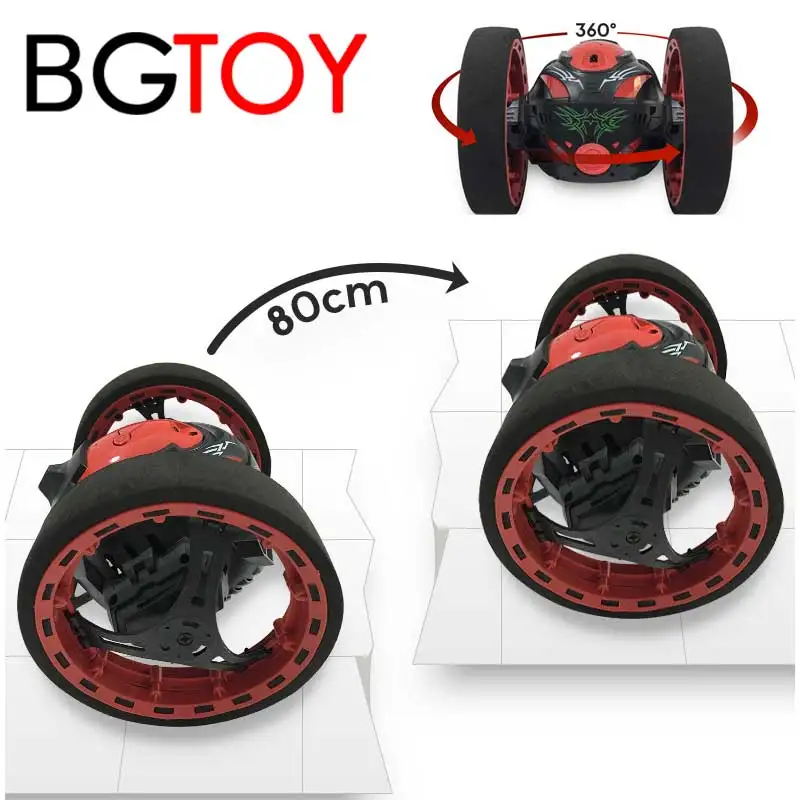 

BGTOY 2,4G RC автомобиль трюковый автомобиль с дистанционным управлением отказов автомобиль вращение на 360 градусов и прыжок высота 80 см для детей игрушки подарок