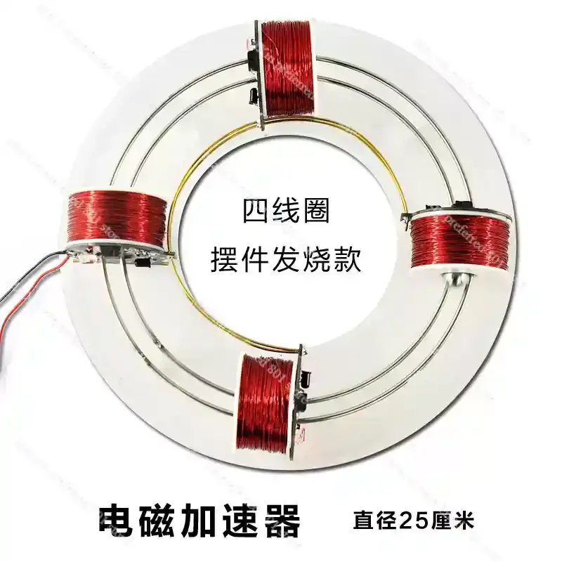 Electromagnetic cyclotron ring accelerator scientific experimental equipment novel and exotic physics homemade play teaching