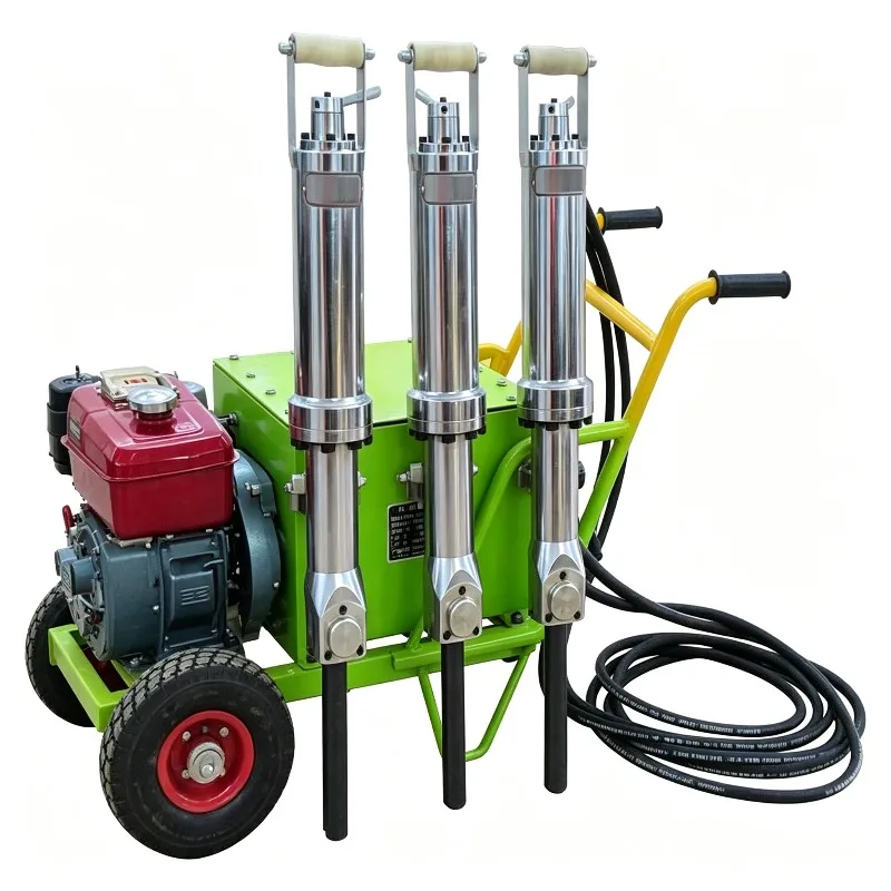 Factory Piston Hydraulic Rock Splitter for Concrete Demolition,Hydraulic Rock Splitter with 400 Tons Splitting Force in One Hand