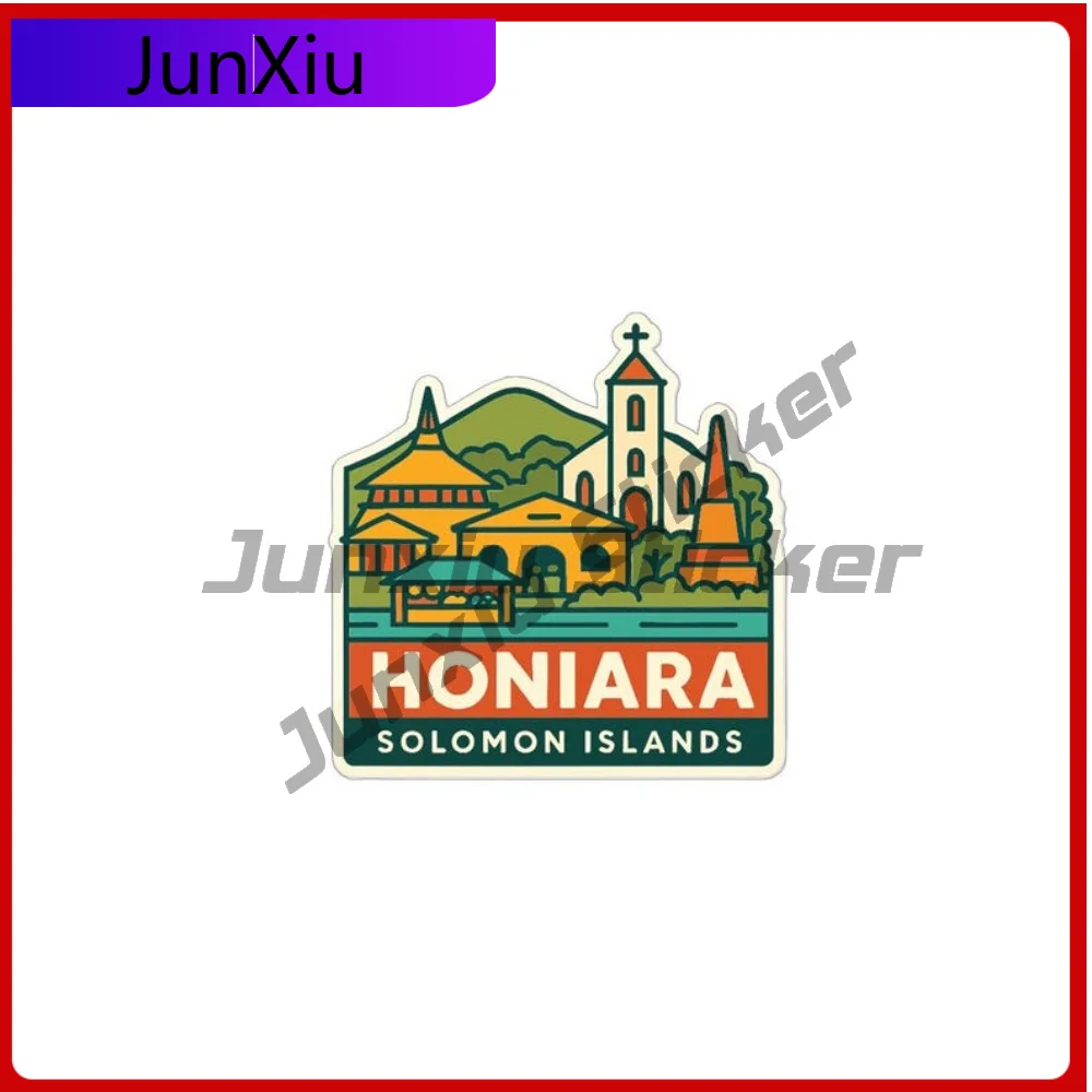 

Honiara Solomon Islands Travel Sticker Vinyl Decal Decor Accessories Ebike 500w Suv Bodywork Motocross Bumper Camping Car Stick