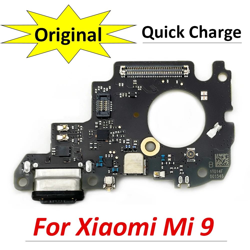 

15PCS Lots 100% Original New USB Charging Port Charger Board Flex Cable For Xiaomi Mi 9 Mi9 Dock Plug Connector With Microphone