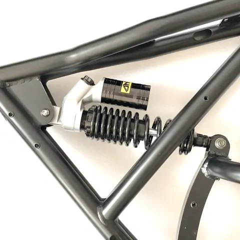 20-tums DIY-ram retro elektrisk tvåhjulig snöcykel med fettdäck i aluminiumlegering lätt invändig justering mjuk bakram 6 best sales minibike-ram - №5