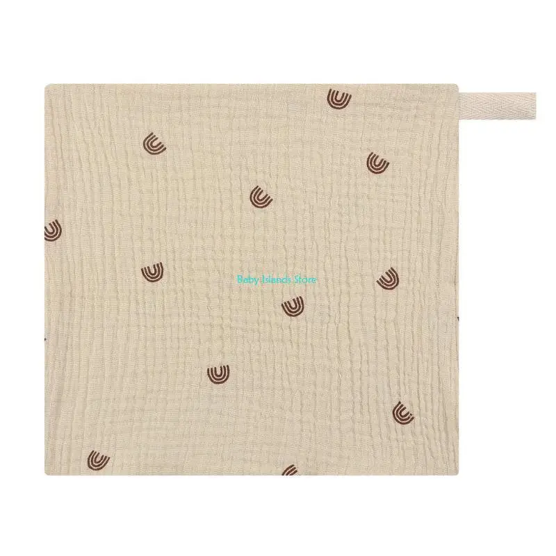 

K92D 5pcs Baby Feeding Towel Soft Absorbent Gauze Cotton Baby Washcloths Saliva Towel