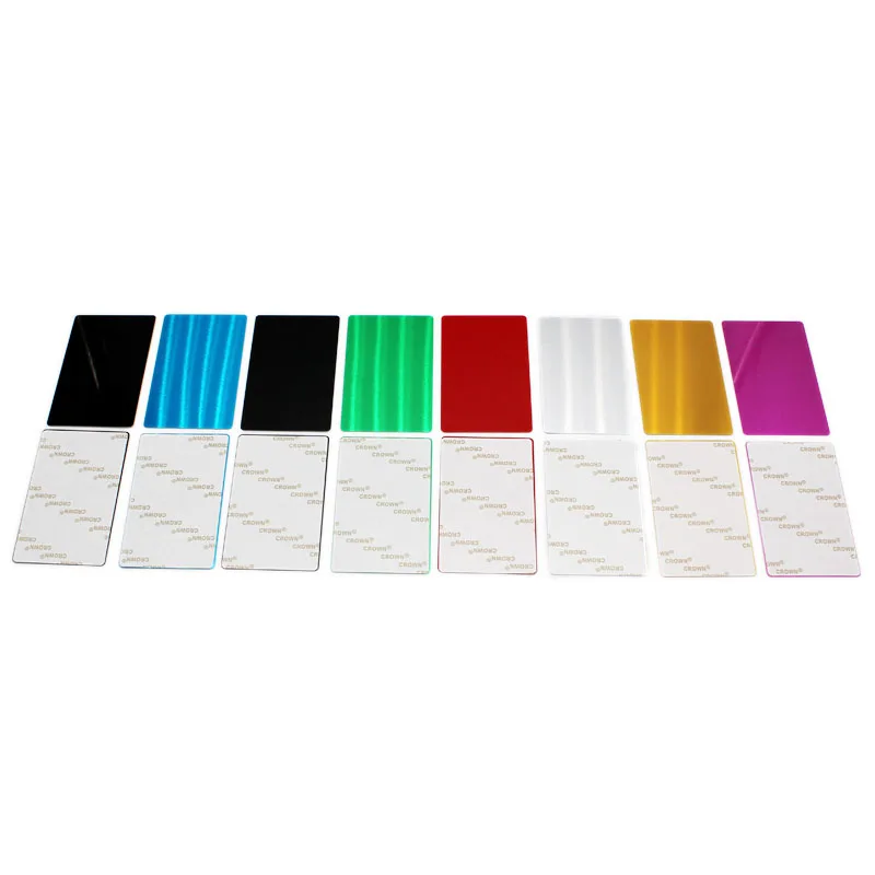 Imagem -04 - Metal Cartão de Visita 0.2 mm Espessura Liga de Alumínio em Branco Cartão Faça Você Mesmo Impressão a Laser Placa de Identificação Volta Adesivo Estilo 100 Peças em Branco