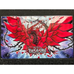 ユホオブラックローズドラゴンプレイマット、tcg ccg ocg取引カードゲームマット、yu-gi-oh Mats-Y24